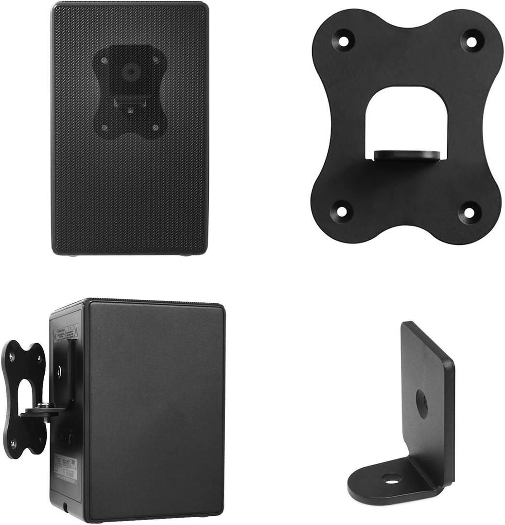 Speaker Wall Mount Bracket for SAMSUNG Wireless Rear Speaker SWA-9500S, Home Theater Surround Speakers Holder Compatible with SWA-9500S/XY SWA-9500S/XZ (Black 2PCS)