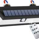Magnetic Solar RV Light with Motion Sensor, 118 LED Ultra Bright Exterior RV Light, 2400mAh Battery, Easy Install with 2 Strong Magnets, Waterproof Camper & Truck Outdoor Porch Lighting