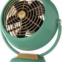 CR1-0224-17 VFan Junior Vintage Air Circulator, Green Metal - Quantity 2