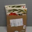 Embroidered Throw Pillow Cover 18x18 Inch - Spring Summer Boho Decorative Pillow Cover with Zipper for Living Room Couch Sofa Bed Aesthetic Design Flower Cluster Cushion Pillowcase