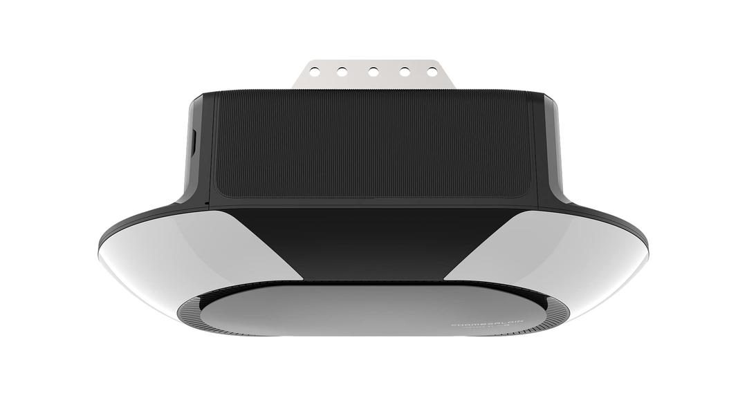 Chamberlain B6713T Smart Advanced Corner LED Lighting-myQ Smartphone Controlled-Ultra Quiet, Strong Belt Drive & MAX Lifting Power, Blue Garage Door Opener 