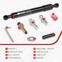 IAQWE 43300 Truck Tailgate Assist Shock Kit for Dodge Ram 1500 2002-2008 2500 3500 2003-2009, Slow Drop Pickup Tail Gate Accessories Damper Strut(No-Drilled Installation)