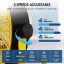 12 Inch High Velocity Fan, 3 Speeds Heavy Duty Industrial Floor Fans, Portable Fan with 360° Adjustable Tilting for Indoor Use