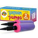Balloon Pump Hand Held, Inflator Air Pump for Balloons - 4Way Dual Action, 4Pack: Friends can Help - Easy to Use, Sturdy Ballon Inflator Pump