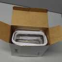 Hoolerry 4 Pcs Hard Clear Zipper Case Makeup Bags Plastic Zipper Pouch Transparent Storage Box Containers for Cosmetics, Snacks, Building Blocks, Puzzles(Clear,5 x 3 x 2 in,White)