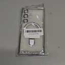 Clear for Samsung Galaxy S24 Ultra Case Magnetic Invisible Stand Built-in Camera Lens Protector Compatible with MagSafe Cover for Galaxy S24 Ultra,Silver