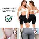 CAILECOTTON Womens Boxer Briefs Underwear Cotton Full Coverage Seamless Panties Soft Stretch Boxer Briefs 1 Packs Black (Black)