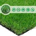 Petgrow 4FTx7FT Artificial Realistic & Thick Fake Mat for Outdoor Garden Landscape Pet Pad Dog Synthetic Grass Rug Turf