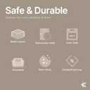 BAKKEN Cookie Sheets for Baking Nonstick Set - 3-Piece Stackable Carbon Steel Baking Sheet Pans Set with Silicone Handles, Non Toxic Cookie Sheets for Baking Bakeware Set - Gray Marble