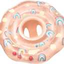 SLOOSH Baby Pool Float with Double Air Chambers, Inflatable Baby Swimming Float with Safety Seat,Toddler Infant Swim Float Ring Swimming Pool Accessories for Age 6-36 Months