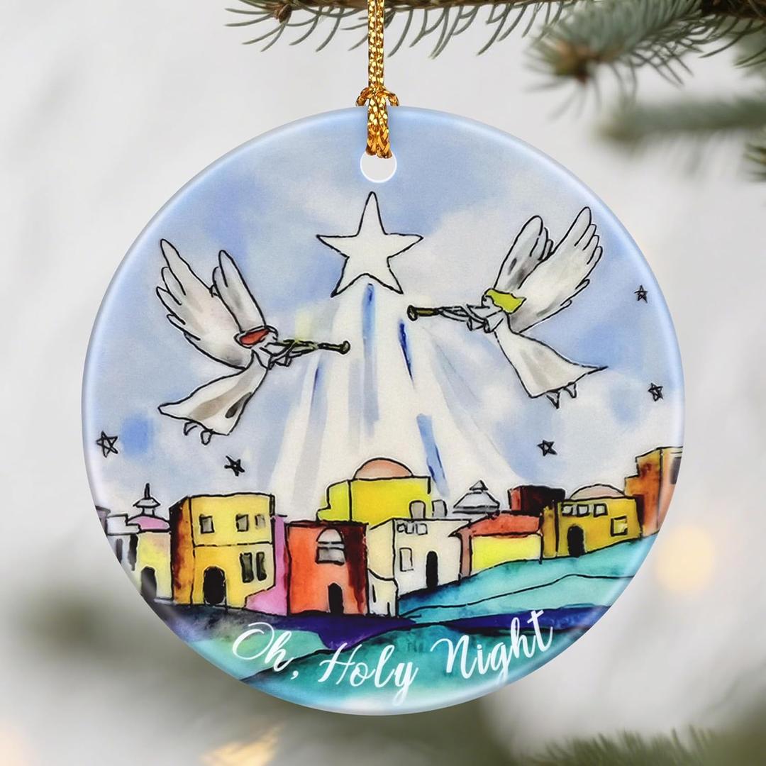 Bethlehem Ornaments, Oh Holy Night Christmas Ornaments: Christmas Tree Decorations, Holiday Decor, Stocking Stuffers, Gift Ideas, Xmas Gift, Christian Gifts & Religion Gifts