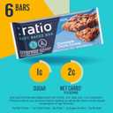 Ratio Soft Baked Bars, Chocolate Chunk Cookie, 1g Sugar, Keto Friendly, 5.34 oz (6 Bars)
