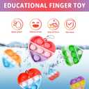 Valentines Day Gifts for Kids, 30 PCS Valentine Heart Mini Pop Fidget Toys with Cards, Classroom Exchange Party Favors, School Prize Supplies