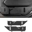 Metal Front Door Pocket Storage Box Compatible with 2018-2025 Jeep Wrangler JL 2/4 Door 4XE Gladiator JT, Car Side Insert Organizer Box Interior Accessories Replaces Weak Saggy Net -2PCS