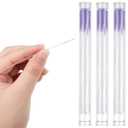 Maitys 180 Pcs Earrings Hole Cleaner, Piercing Cleaner Floss, Rose Fragrance Odor Removal Ear Care, Piercing Floss Disposable Aftercare Cleaning Tool(Purple)