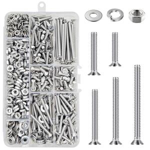 (480 pcs)#10 Outlet Screws Kit, 304 Stainless Steel Machine Screws, Flat Head Phillips,Electrical Wall Plate Switch, Bright Finish, Fully Machine Thread