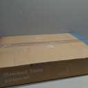 Sweetcrispy Overbed Bedside Table with Wheels, Adjustable Hospital & Home Use Bed Table, Rolling Laptop Table, Mobile Standing Desk, White (27.56"D x 15.75"W x 43.31"H)