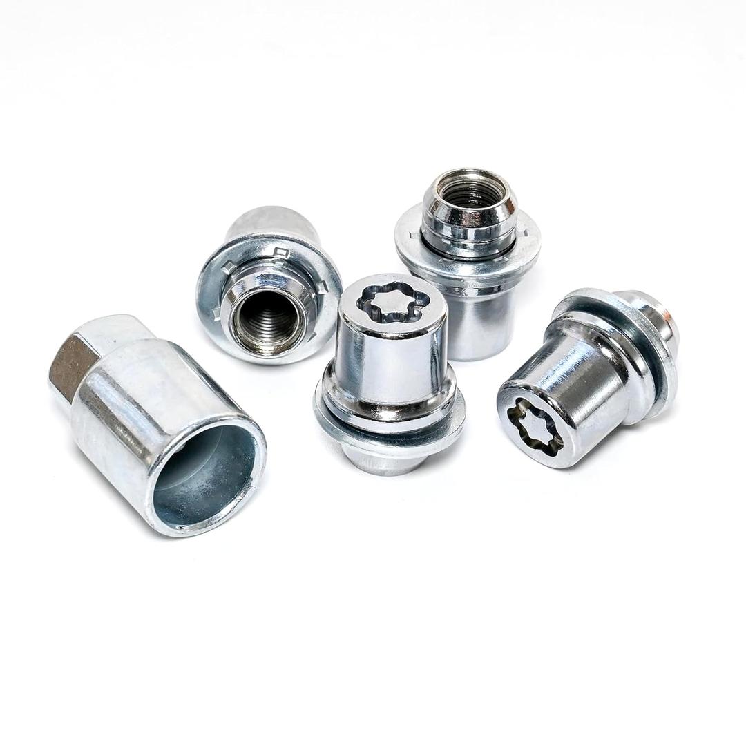 Wheel Lock Nuts with Key M121.5 Fit for Toyota Avalon C-HR Camry Celica Corolla Highlander Matrix Mirai MR2 Prius RAV4 Sienna Solara and Lexus(00276-00900)
