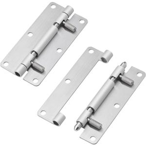 4 Inch Quick Release Hinge, Stainless Steel 304, Detachable, Spring Release Hinges with 6 Holes for Cabinet Lids, Electrical Enclosure Doors, Horizontal & Vertical Mounting (2, 4 inch)