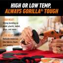 Gorilla Mini Hot Glue Gun Kit (Pack of 1 Mini Hot Glue Gun and 30 Sticks) - Dual Temp, Precision Nozzle, and Easy Squeeze Trigger