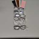 miyya Stylish Reading Glasses for Women, Cheaters Eyeglasses, Oversized Blue Light Readers, Fashion Eye Glasses (Black + Brown Tortoise + Black-pink Gradient + Gray Tortoise + Brown-gray Tortoise + Clear)