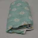 SANACYNA 6-Layer Gauze 100% Cotton Muslin Blanket Sunflower Twin Size Cooling Throw Blanket Lightweight Soft And Breathable Blanket For Sofa Bed Coverlet All Seasons Both sides (Green, Twin (60"x80"))