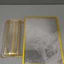 Gold Frames 8X10 Double-Sided Gold Picture Frames Tabletop Acrylic Sign Holder for Wedding Table Number Holder Menu Holder Flyer holder Diaplay Stand with Removable Dot Stickers -3 Pack