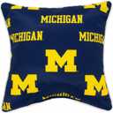 College Covers Outdoor Decorative Pillow Pillow, 16" X 16", Michigan Wolverines
