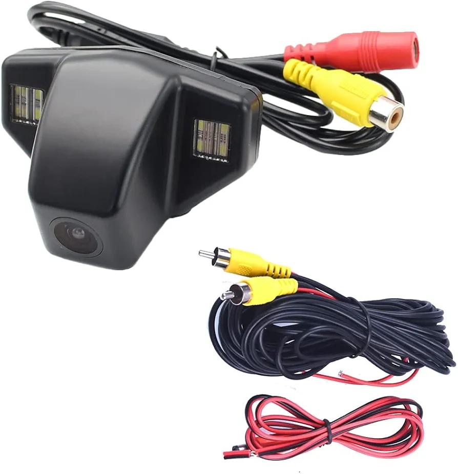 Baceyong 12V Plastic Car Reverse Camera with 170 Degrees Viewing Angle, Waterproof Anti-fog Night Vision Car Rear View Reversing Camera for H0NDA C-RV CR-V 2007-2008 2010