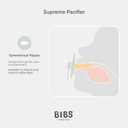 BIBS Pacifiers - Supreme Collection | BPA-Free Baby Pacifier | Made in Denmark | Set of 2 Vanilla/Dark Oak Color Premium Soothers | Size 0-6 Months
