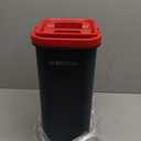 Hands-Free Mop and Bucket Set with 3 Washable Pads, Wet/Dry Floor Cleaning System, Red/Black