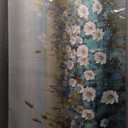 Arjun Flower Wall Art for Living Room, Teal Bedroom Canvas Daisy Floral Painting Landscape Picture Artwork Large Textured Office Home Dining Room Kitchen Wall Decor Large 48"x24"