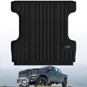 LASFIT Bed Mat for Toyota 2007-2021 Tundra 5.5FT/5.5'Truck Bed Mat All Weather 5.5 FT Bed Liner for Toyota Tundra 2021 2020 2019 2018-2007 Accessories TPE Trunk Mat Cargo Mat (Not Fit Drop-in Liner)