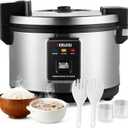 Commercial Rice Cooker, 10L/10.6QT Large Rice Cooker & Rice Warmer 50 CUPS Cooked Rice, Fast Cooking Electric Cooker with Auto Keep Warm, Non-stick Inner Pot for 10-20 People Use,120V