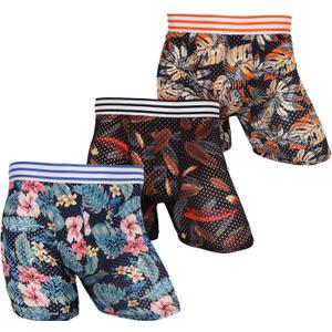 Men's Colorful Mesh Boxer Briefs - Funny Man Underwear, Moisture-Wicking Mens Mesh Underwear, No Ride Up (Color3)