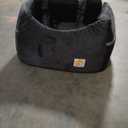 Dog Car Seat for Small/Medium Dogs, Memory Foam Dog Booster Seat, Travel Safety with Washable Removable Cover, Storage Pockets for Dogs up to 35 lbs(Black)