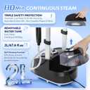 1950W Commercial Standing Garment Steamer for Clothes, 3-in-1 with Dry Ironing Mode, 3 Steam Levels, Rapid Heats in 25s for 80min Steam, 2L Tank, Self-Cleaning & Triple Safety Protection