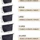 Vercord Purse Insert Organizers for Tote Handbag Bag in Bag with Zipper Liner Bag Organizer for Women 14 pockets, Black Small