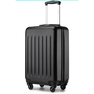 Kono 20-Inch Small Hardside Carry-on Suitcase with Spinner Wheels, Lightweight Rolling Cabin Suitcase for Airplane Travel (Black, for 1-3 Days of Travel)