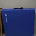 ProSource Tri-Fold Folding Thick Exercise Mat 6x2 with Carrying Handles for MMA, Gymnastics, Stretching, Core Workouts (Blue)