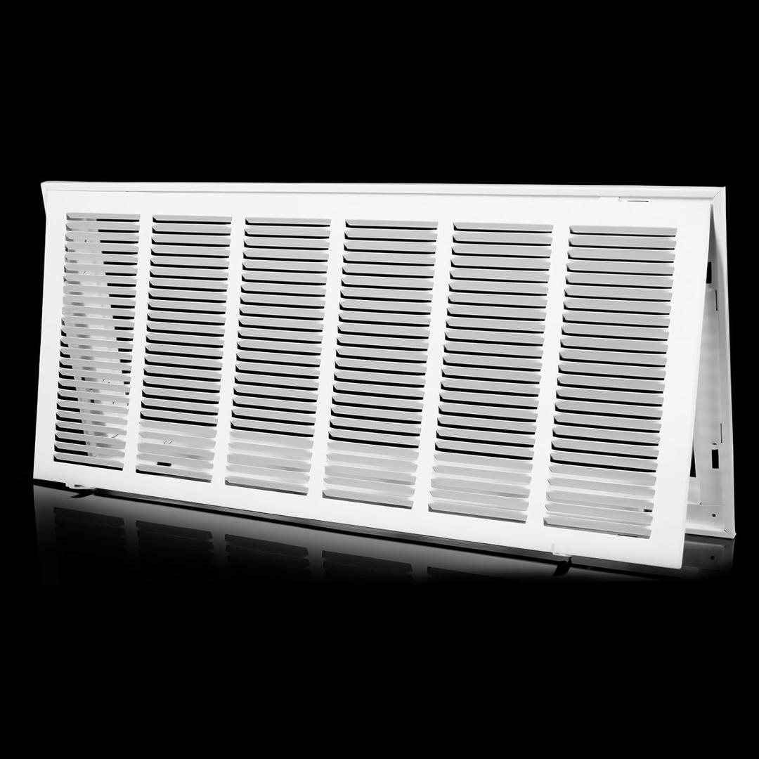 30x12 Return Air Grille [Duct Opening Size],Return Air Vent Cover for Wall Or Ceiling,Steel Return Air Filter Grilles Removable Face/Door for 1 Inch Filters (30"W x 12"H [Duct Opening])