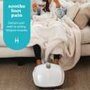 Homedics Shiatsu Air 2.0 Foot Massager with Soothing Heat and Rhythmic Air Compression, 3 Customized Controls and Intensities, Washable Liner, At-Home Kneading Massage Relaxes Feet, 3 Speed Options