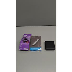 Set of 3, PNY USB adapter, Power Bank, Charger Cable