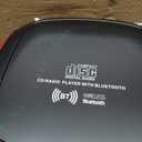 G Keni Portable CD and Cassette Player Boombox Combo, Casette Tape Recorder with Remote, AM FM Radio, USB Playback with Earphone Jack, 5.1V Bluetooth Speaker, Battery Operated/AC Powered for Home(Red)