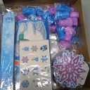 BenLouis 216Pcs Frozen School Stationery Party Favors Winter Snowflake Themed Classroom Gift Reward Prizes Bulk for Students Kids Holiday Frozen Birthday Goodie Bag Stuffers Pinata Filler