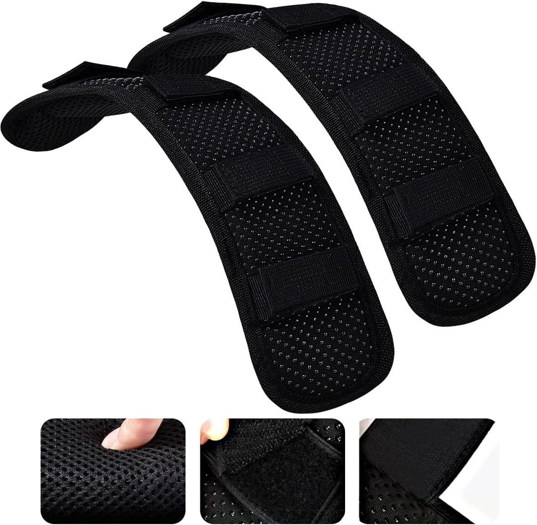 ZINMARK 2Pcs Ultra-Thick Shoulder Pad Cushions for Laptop Bags,Messenger Bags,Briefcases,Luggage, Tool Bags,Travel Bags etc (Black)