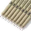 Mr. Pen- 0.5mm Micro Fine Point Pens, 8 Pack, Colorful Ink, Waterproof, Acid-Free, No-Smear Quick-Dry Fineliner Pens for Drawing, Sketching, Bible Journaling, Outlines & Everyday Writing