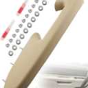ANODZU 22818467 Door Panel Handle Armrest Repair Kit Fit for Chevrolet Silverado/GMC Sierra 1500 2500 HD 3500 HD 2010 2011 2012 2013 2014 Assist Pull Handle Armset Front Left Driver Side (Beige)