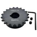 #35 Roller Chain Sprocket Type B 3/4 inch Bore 20 Tooth, Hardened Antirust 1045 Steel Drive Sprockets 35B20-3/4