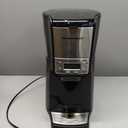 Hamilton Beach One Press Programmable Dispensing Drip Coffee Maker with 12 Cup Internal Brew Pot, Water Reservoir, Black with Chrome (48464)